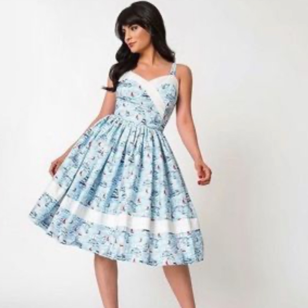 Unique vintage sailboats darienne dress